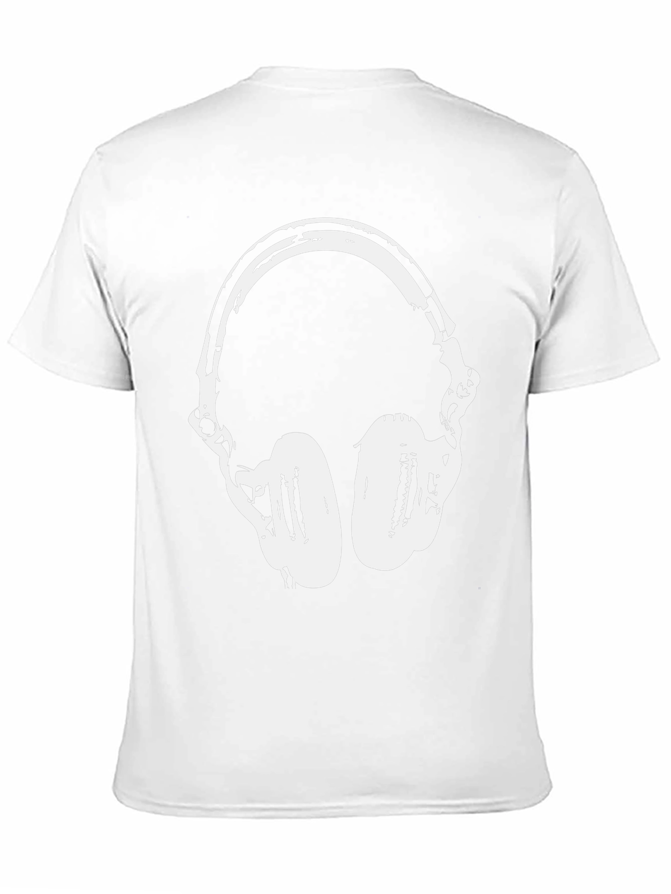 Cool Headphones Graphic T-Shirt - Black