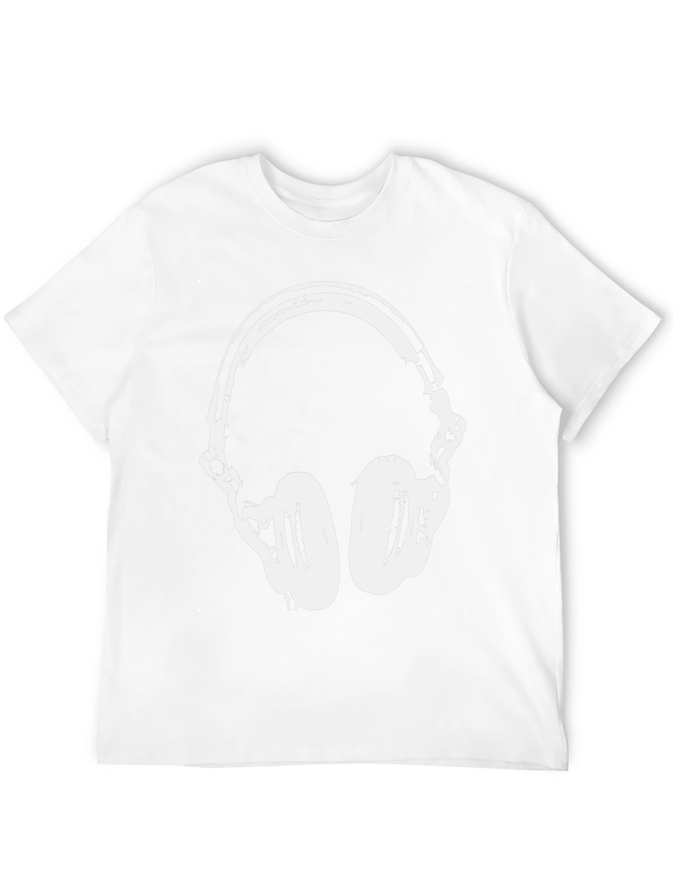 Cool Headphones Graphic T-Shirt - Black
