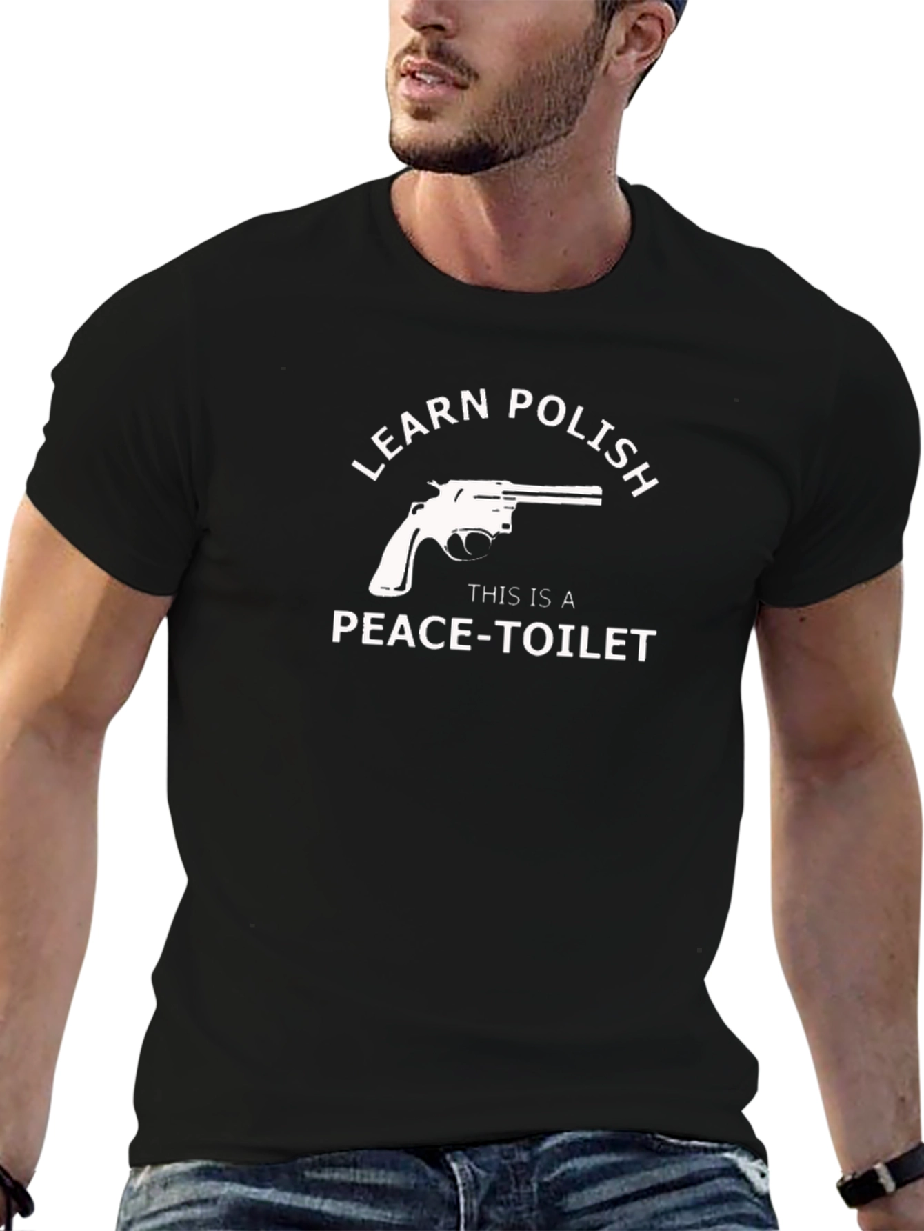 Learn Polish Peace-Toilet T-Shirt