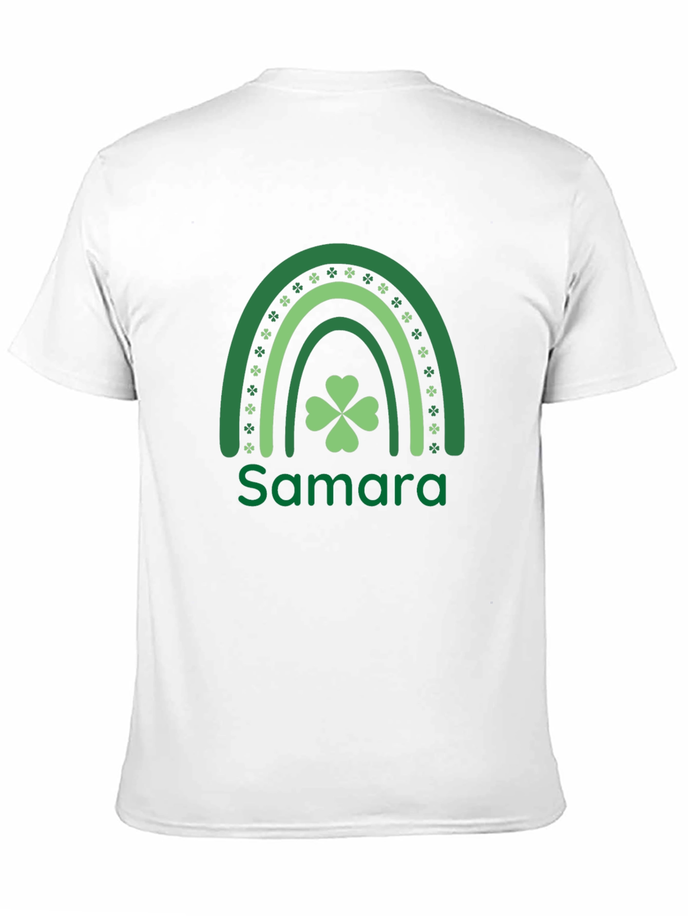 St. Patricks Day Rainbow Shamrock Personalized T-Shirt