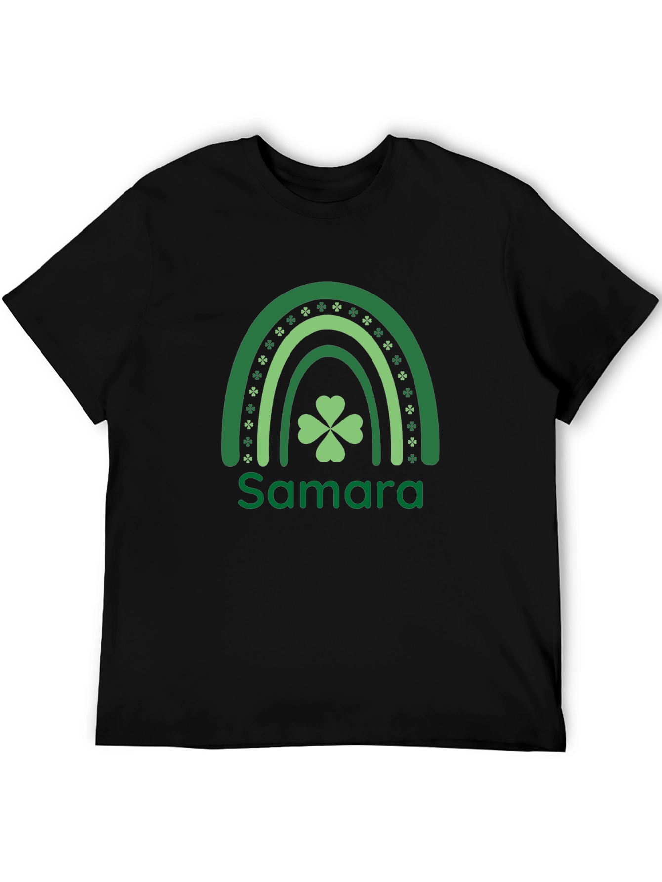 St. Patricks Day Rainbow Shamrock Personalized T-Shirt