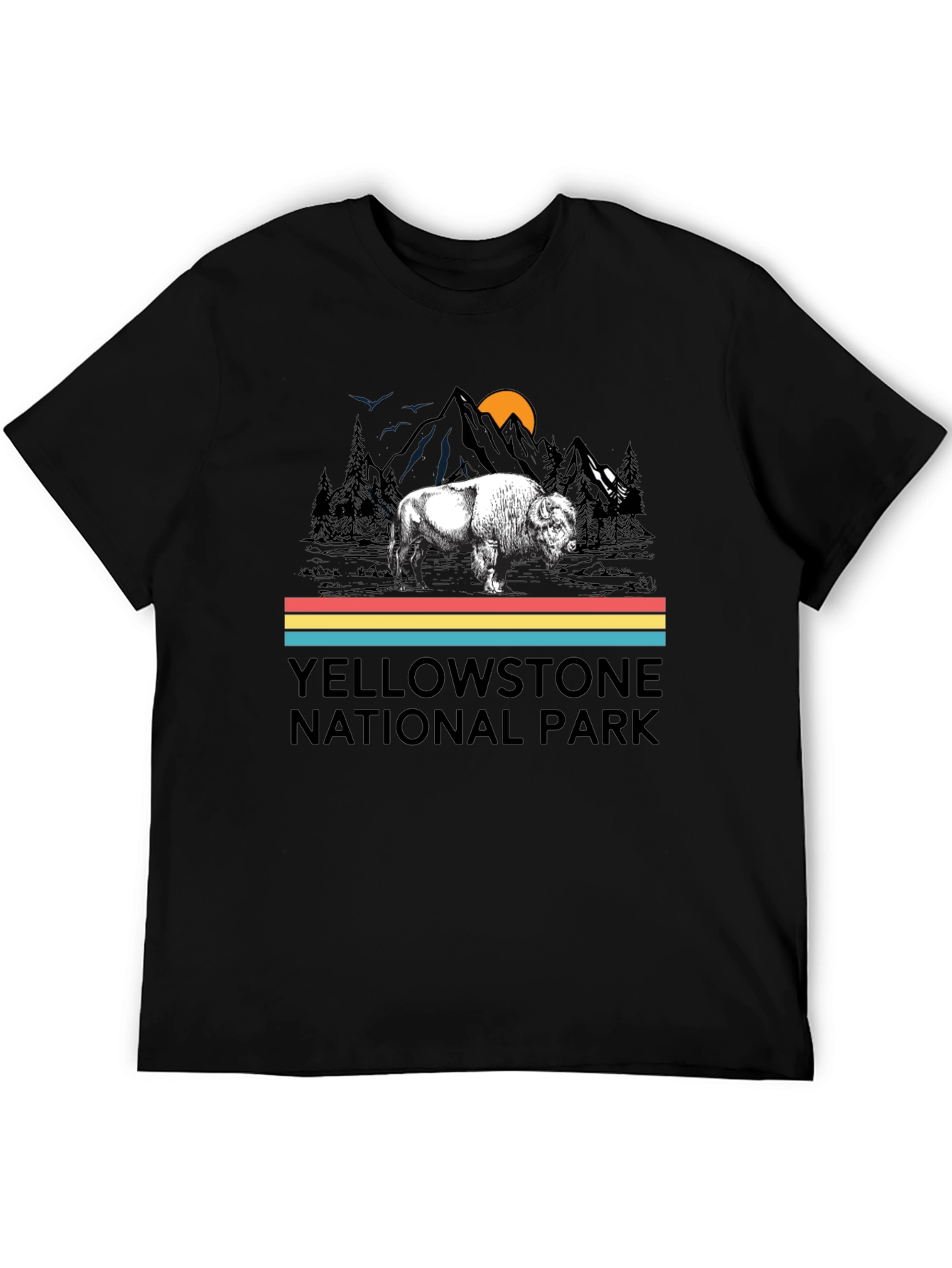 Yellowstone National Park Bison Graphic T-Shirt