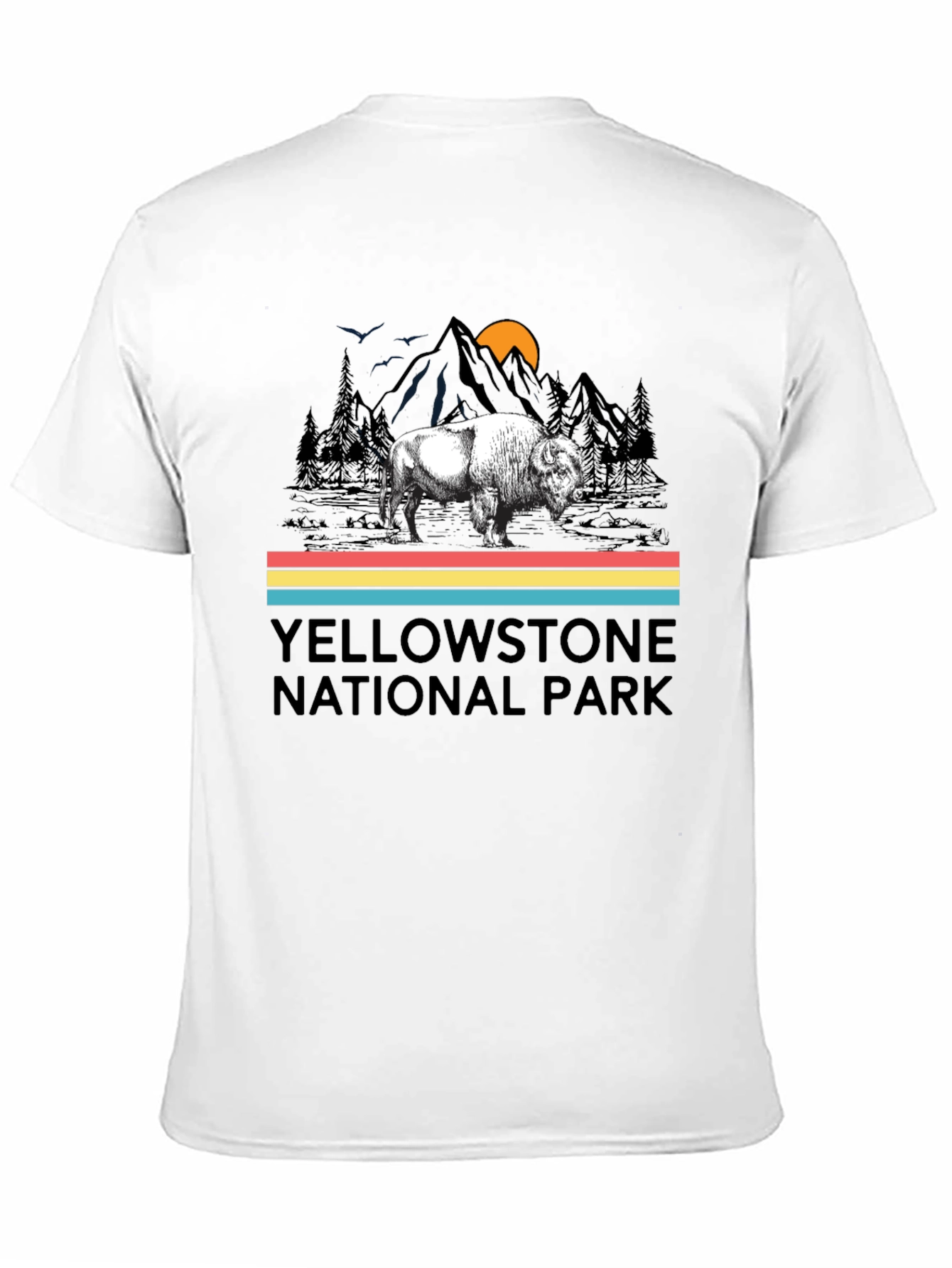 Yellowstone National Park Bison Graphic T-Shirt