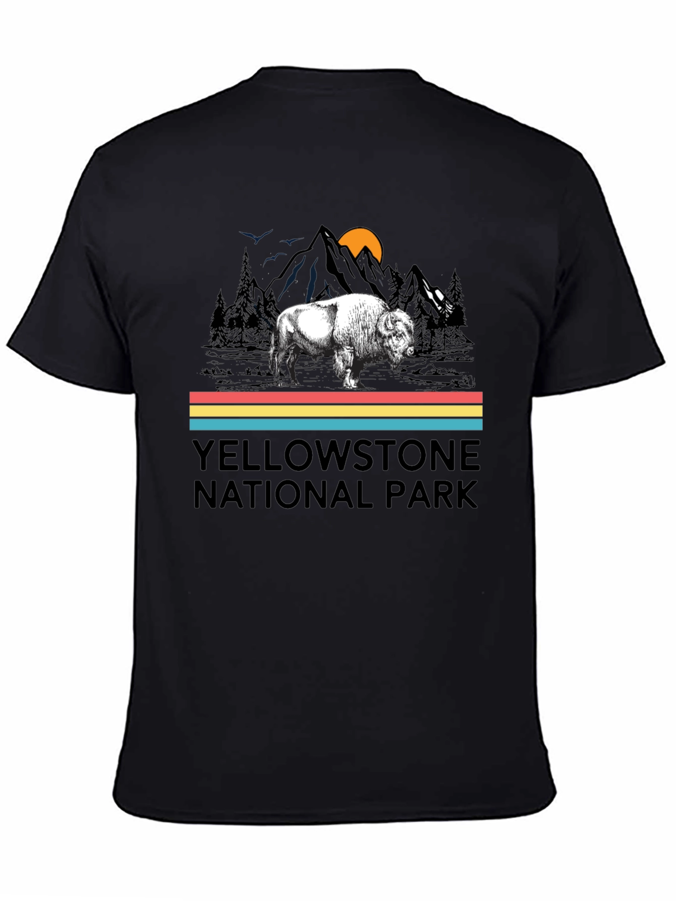 Yellowstone National Park Bison Graphic T-Shirt