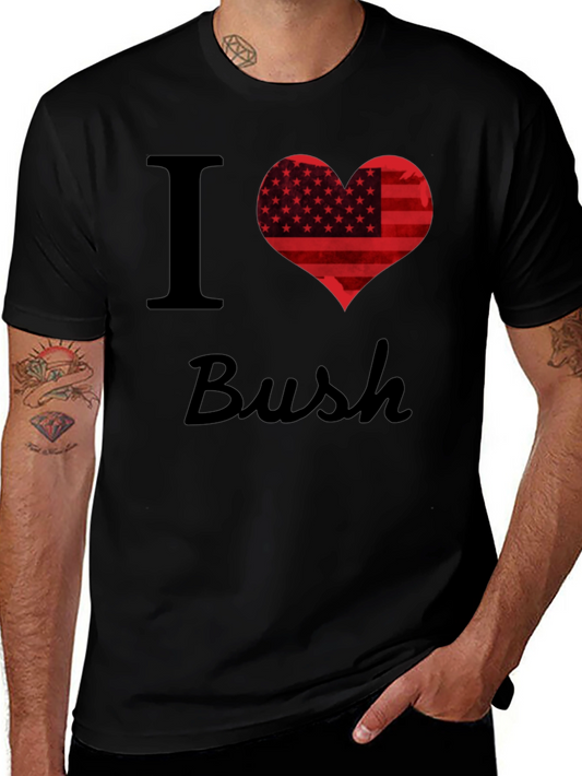 I Heart Bush T-Shirt - Patriotic Design