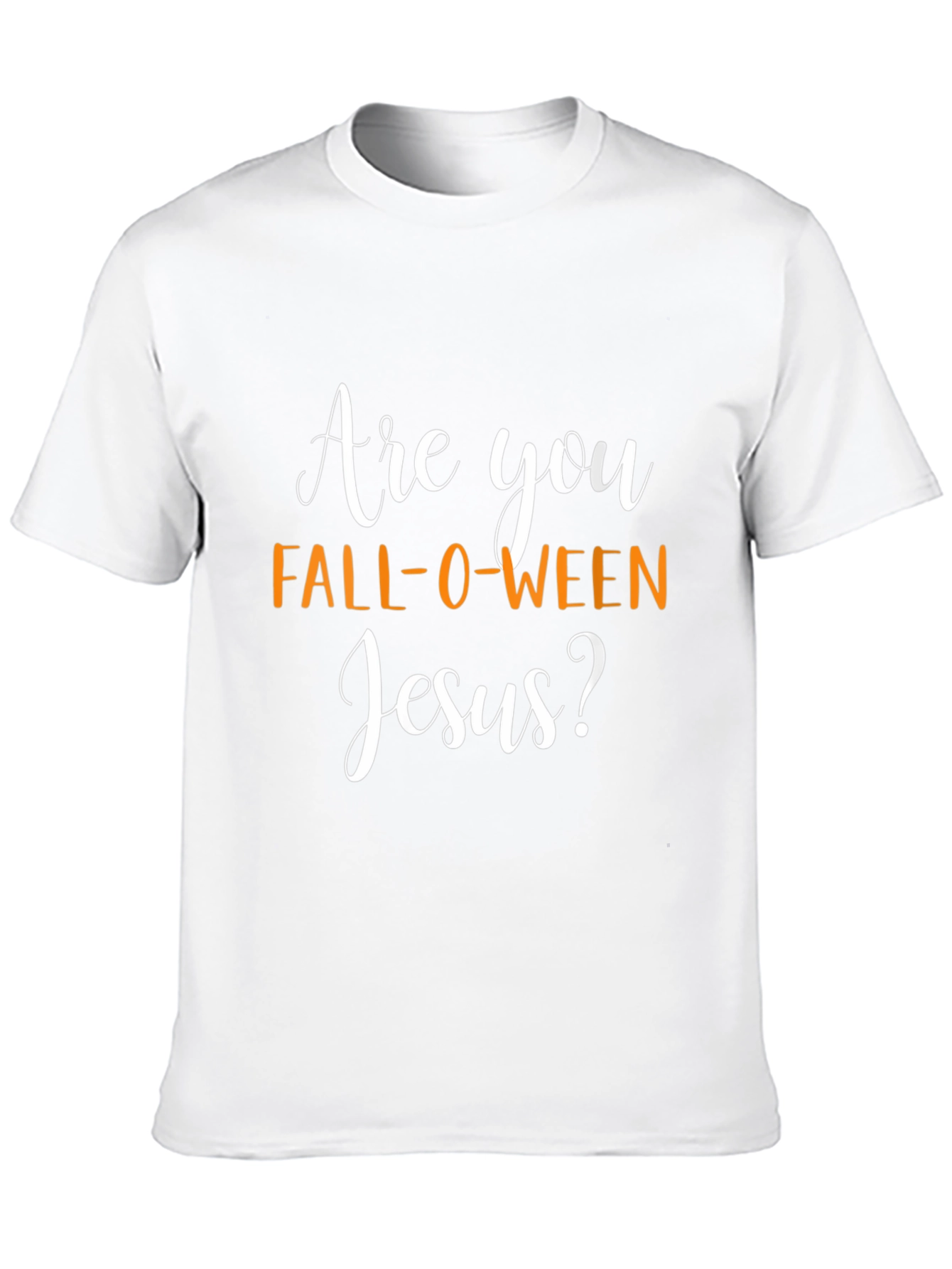 Fall-O-Ween Jesus Graphic Tee - Black Halloween Shirt