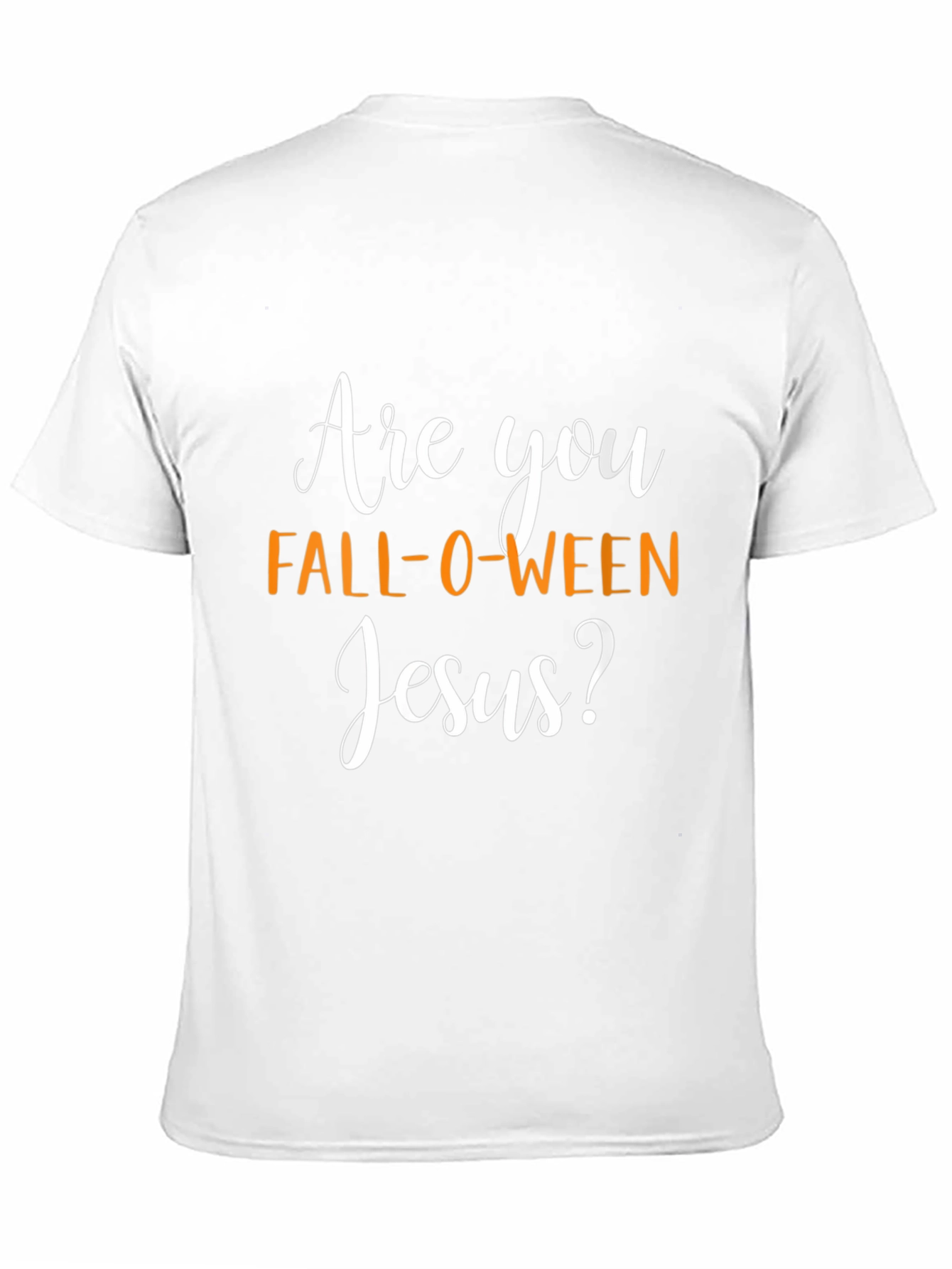 Fall-O-Ween Jesus Graphic Tee - Black Halloween Shirt