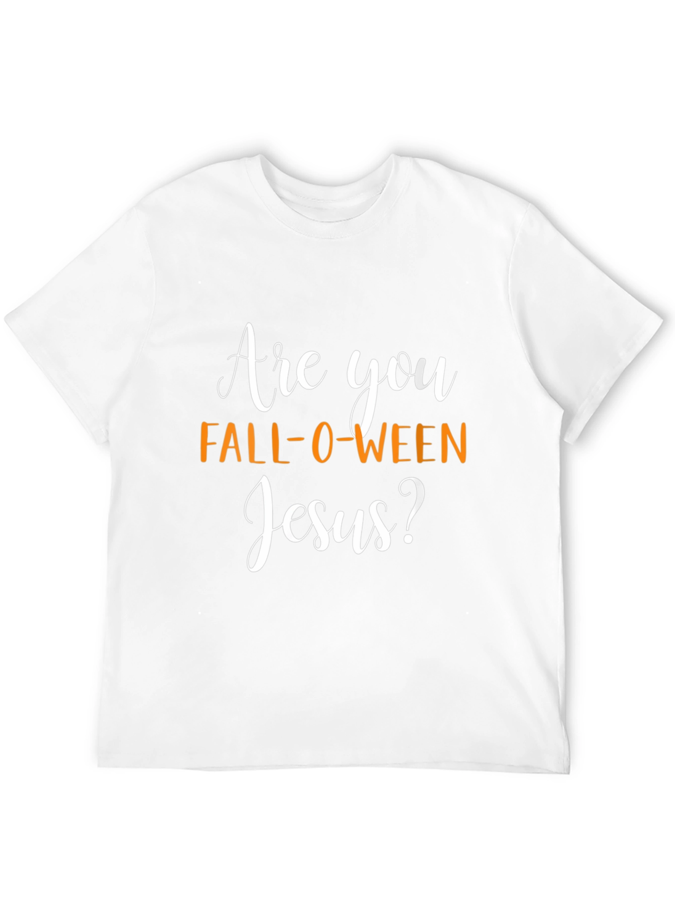 Fall-O-Ween Jesus Graphic Tee - Black Halloween Shirt