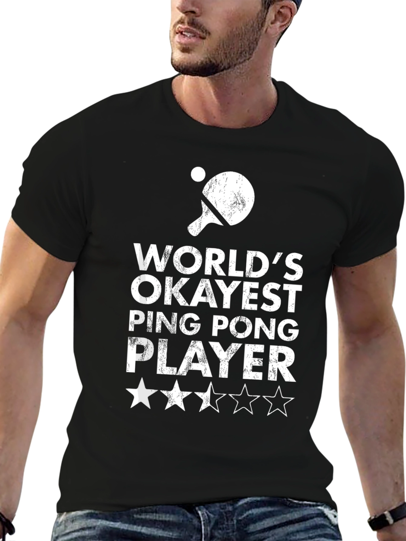 Worlds Okayest Ping Pong Player Graphic Tee