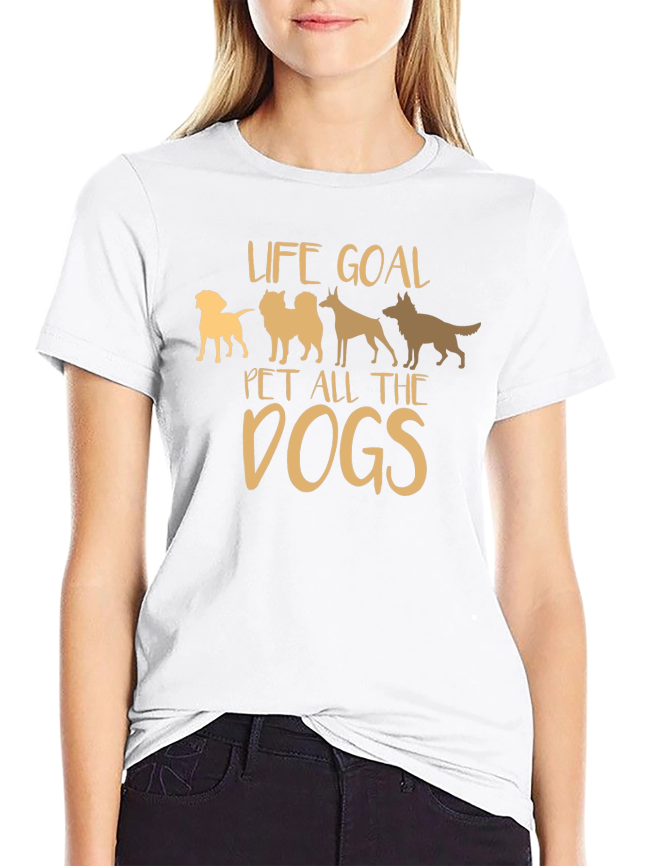 Life Goal Pet All the Dogs Graphic T-Shirt