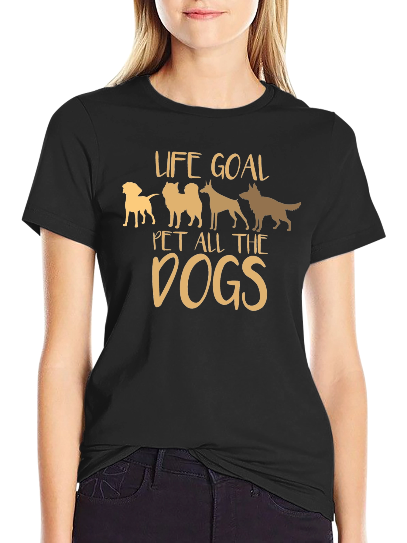 Life Goal Pet All the Dogs Graphic T-Shirt