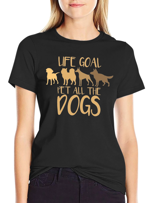 Life Goal Pet All the Dogs Graphic T-Shirt