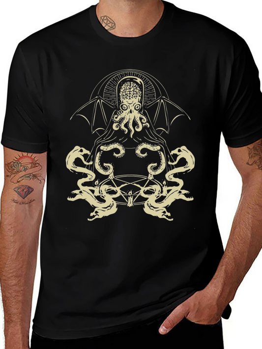 Cthulhu Graphic T-Shirt - Occult Tentacle Tee