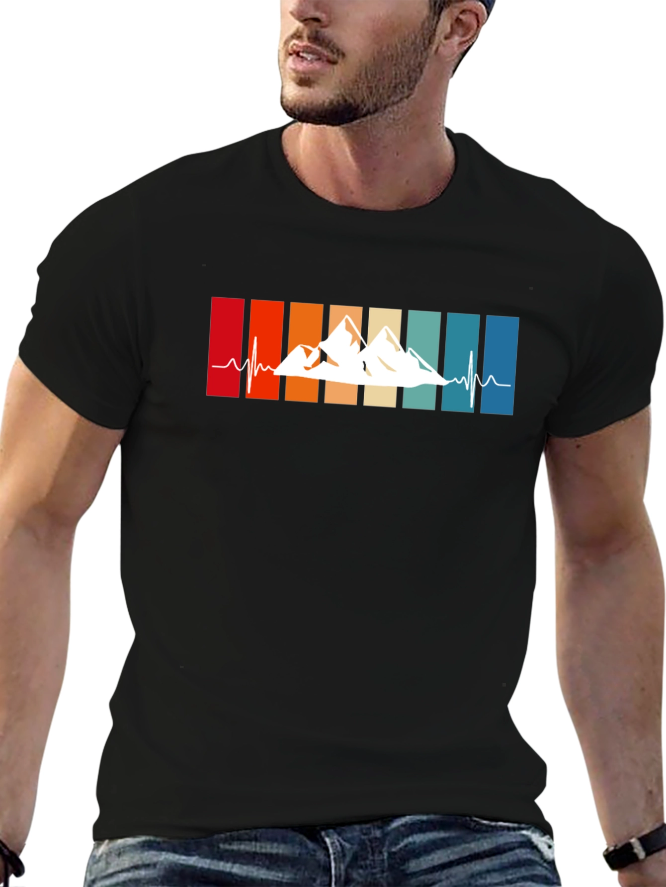 Mountain Heartbeat Tee - Adventure Awaits!