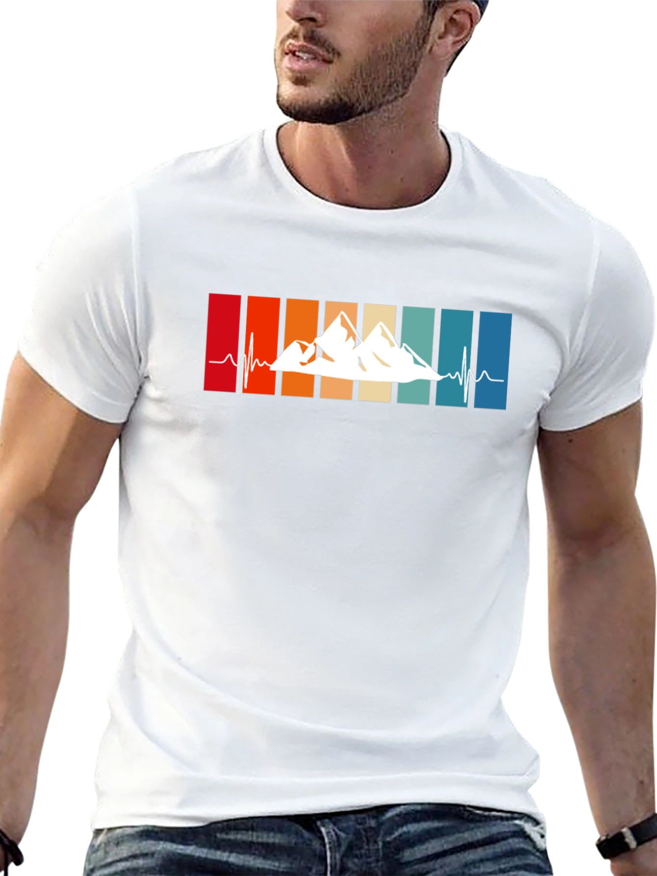 Mountain Heartbeat Tee - Adventure Awaits!
