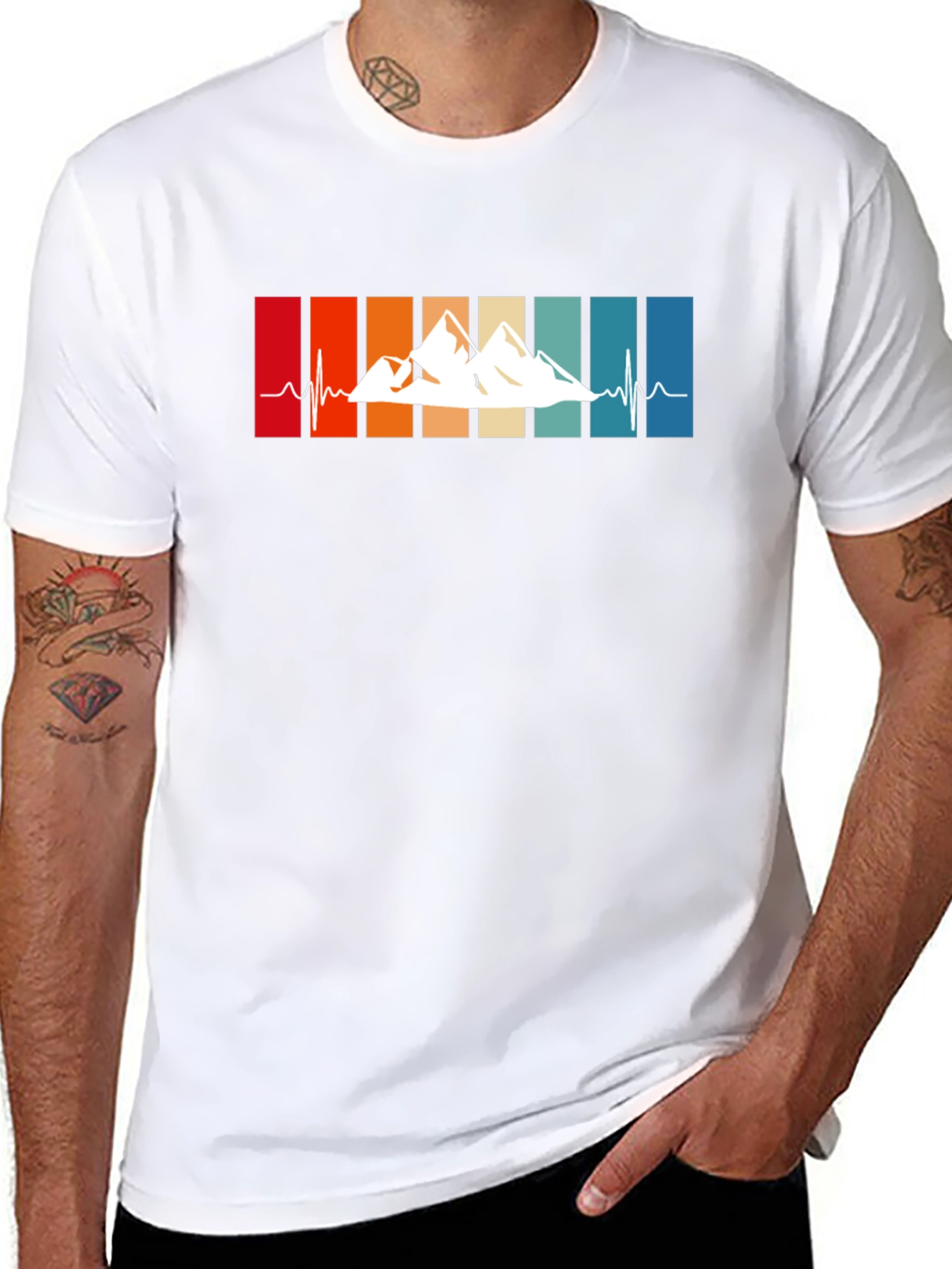 Mountain Heartbeat Tee - Adventure Awaits!