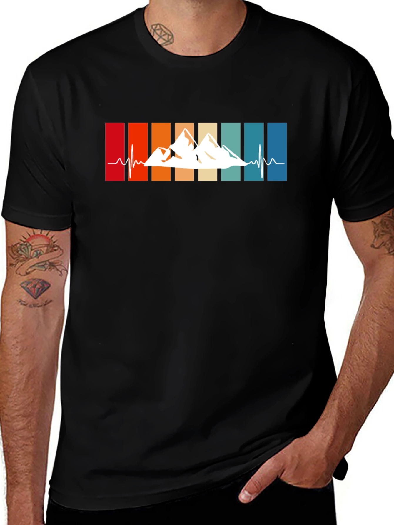 Mountain Heartbeat Tee - Adventure Awaits!