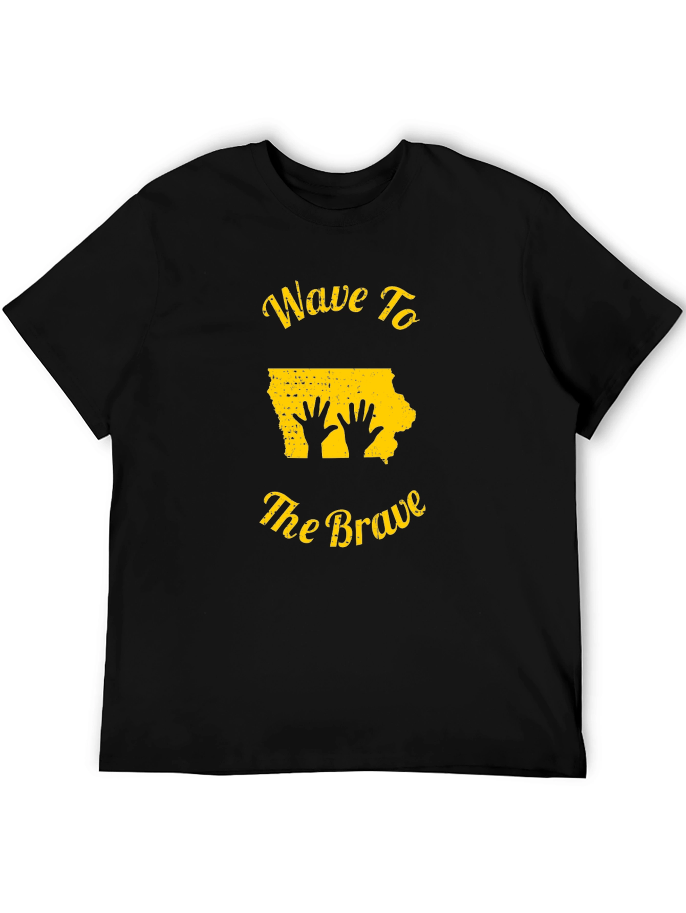 Wave To The Brave Iowa T-Shirt