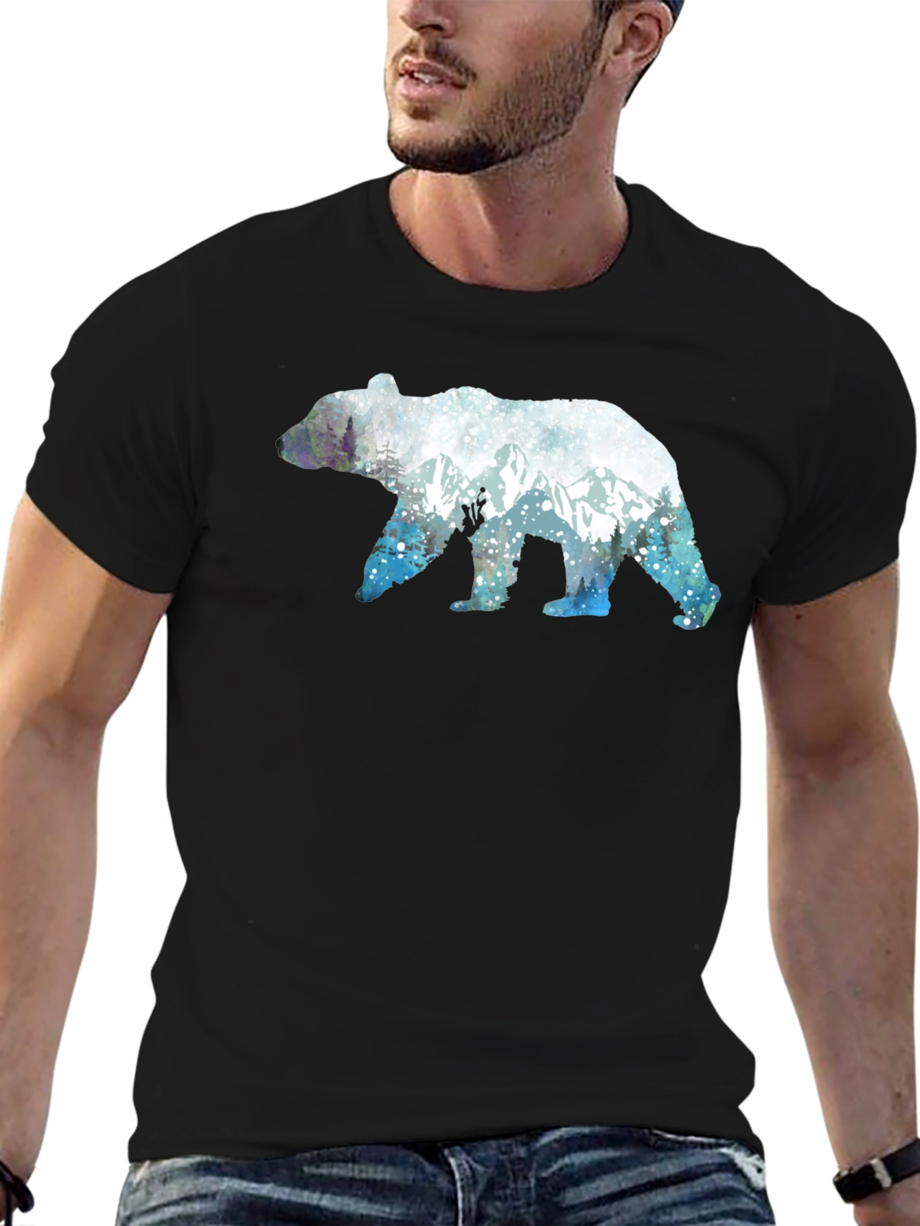 Bear Silhouette Graphic Tee