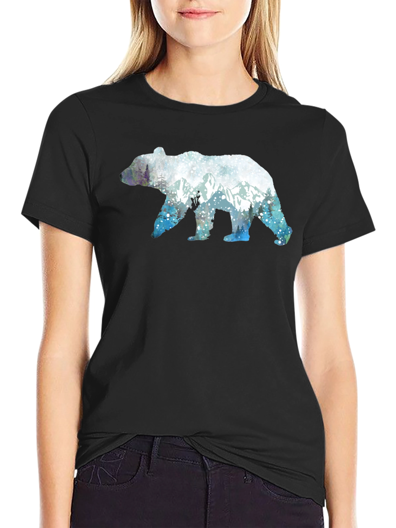 Bear Silhouette Graphic Tee