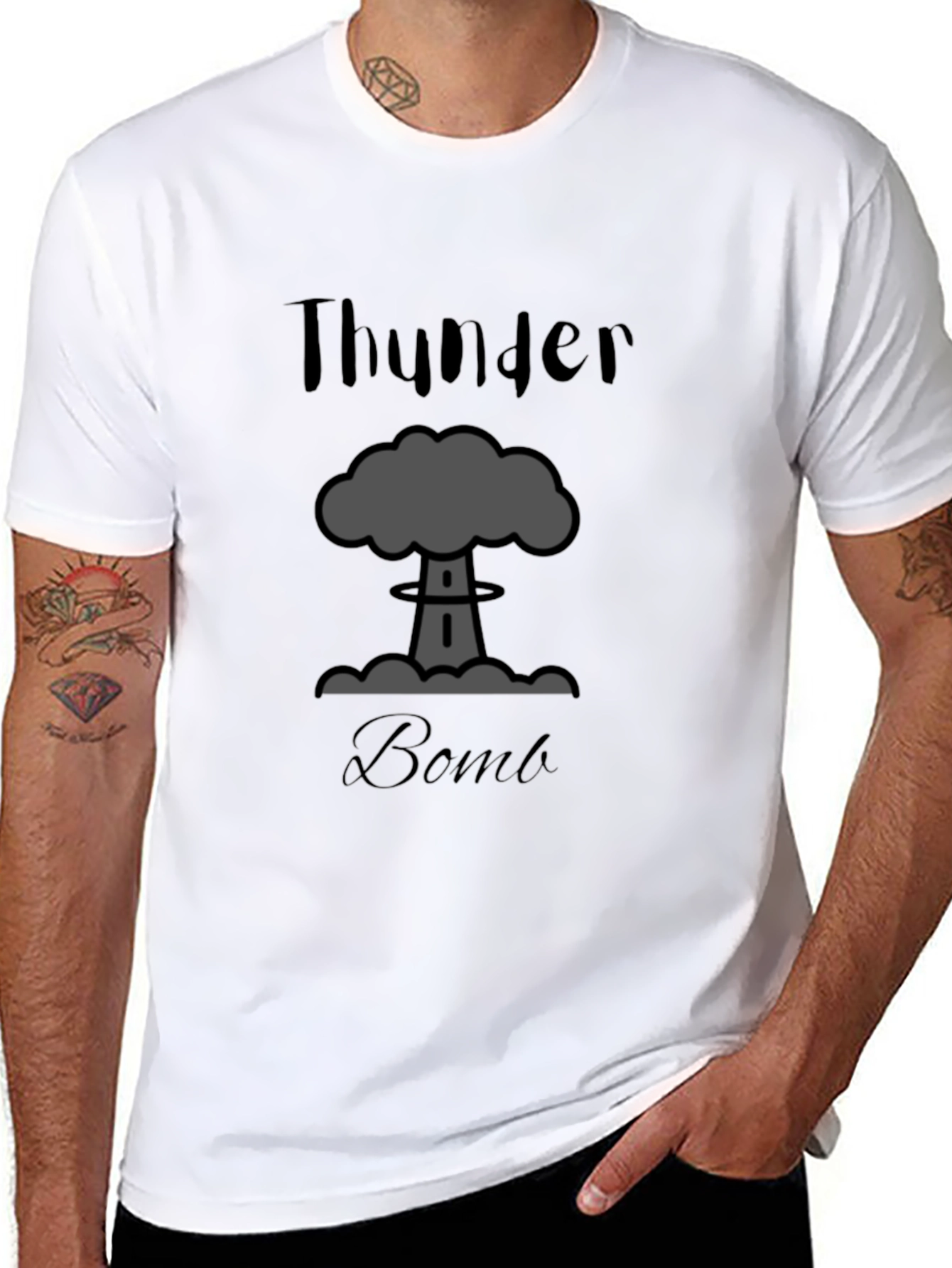 Thunder Bomb Graphic Tee - Bold Statement T-Shirt