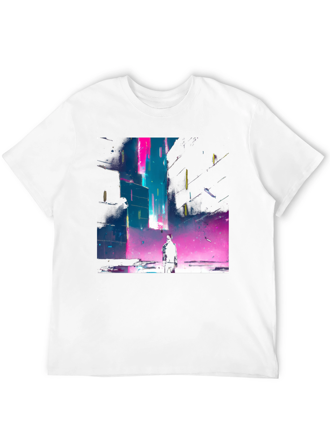 Cyberpunk Cityscape Graphic Tee