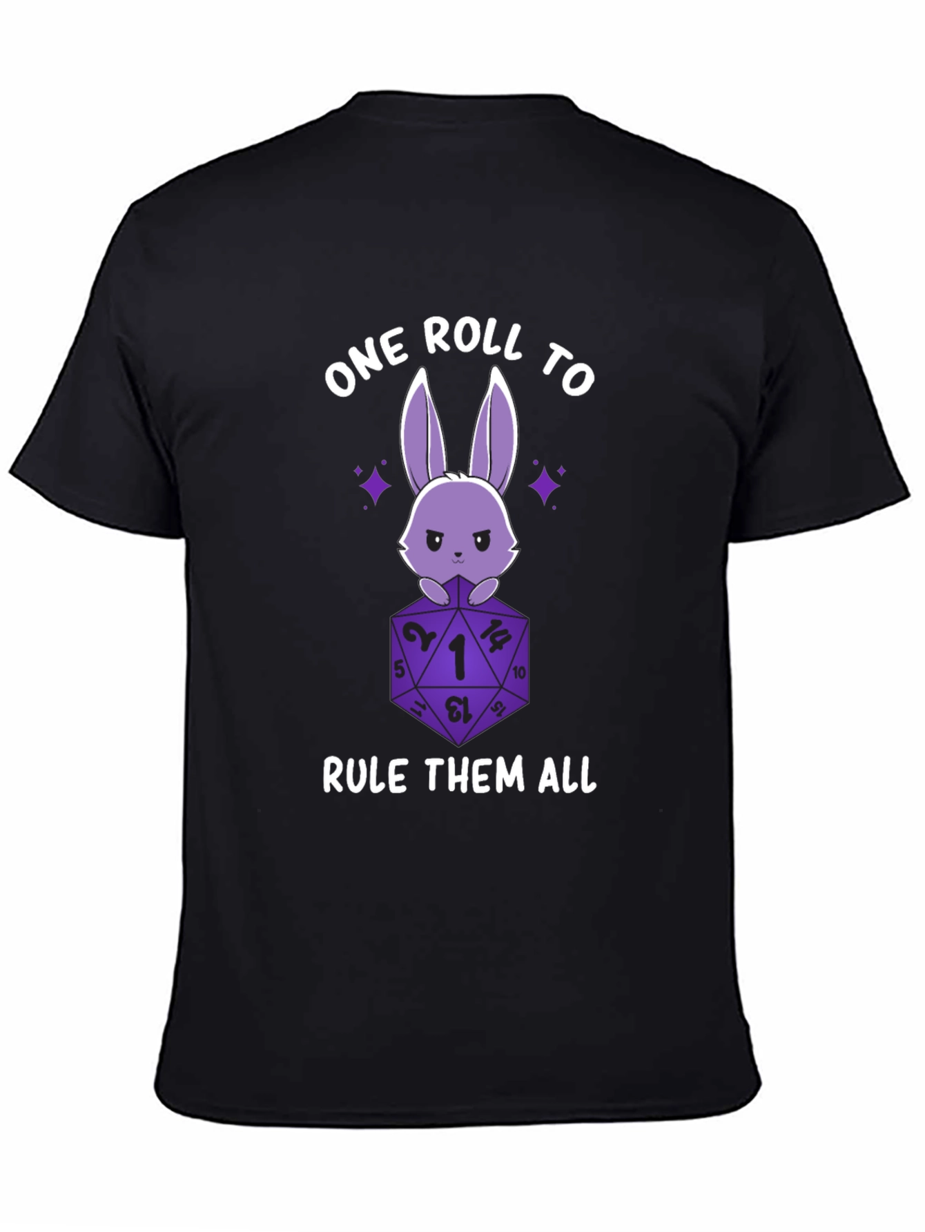 One Roll to Rule Them All D&D Bunny T-Shirt