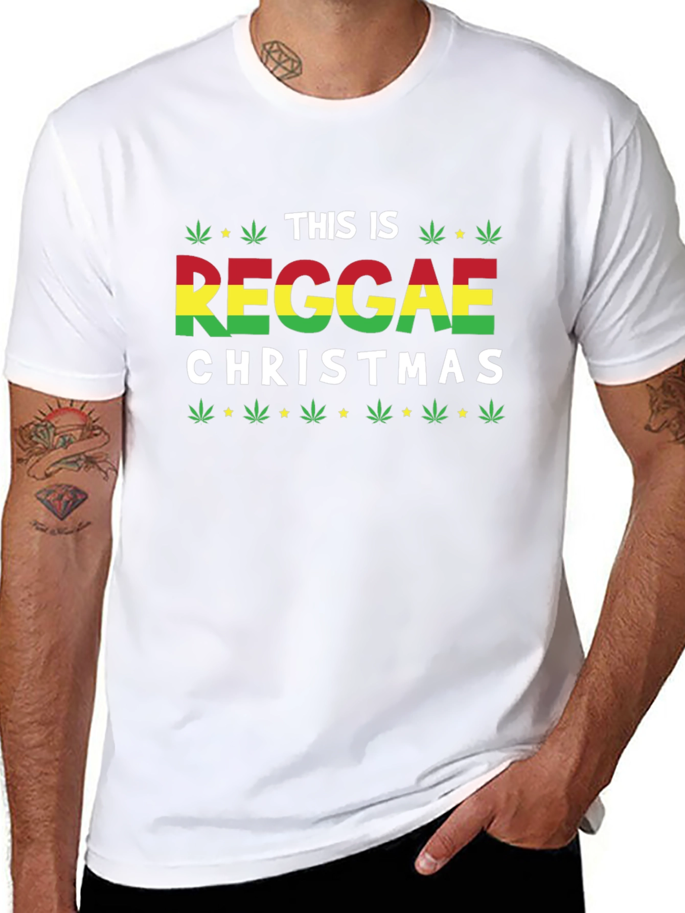 Reggae Christmas Graphic T-Shirt