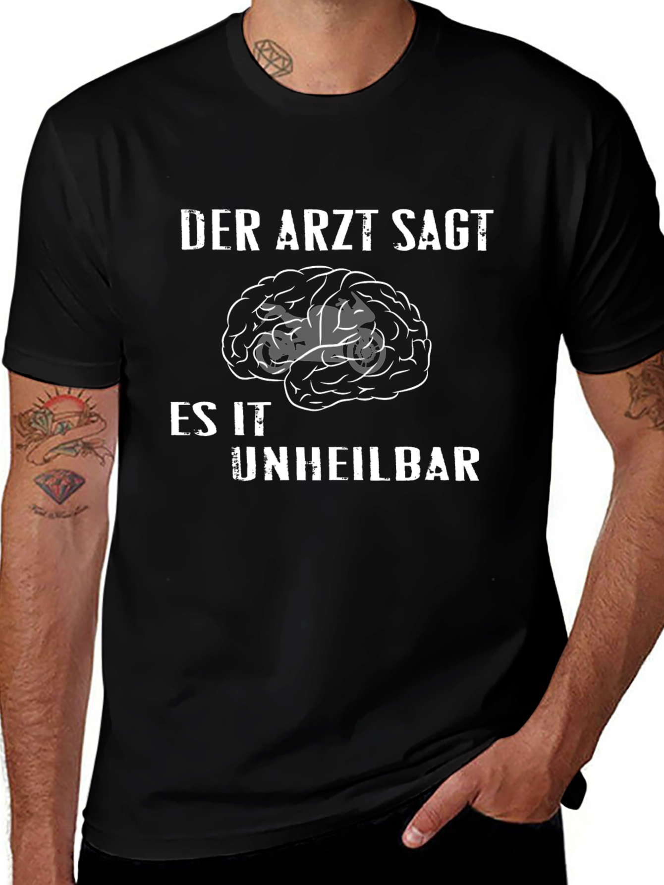 Unheilbar Brain Graphic Tee