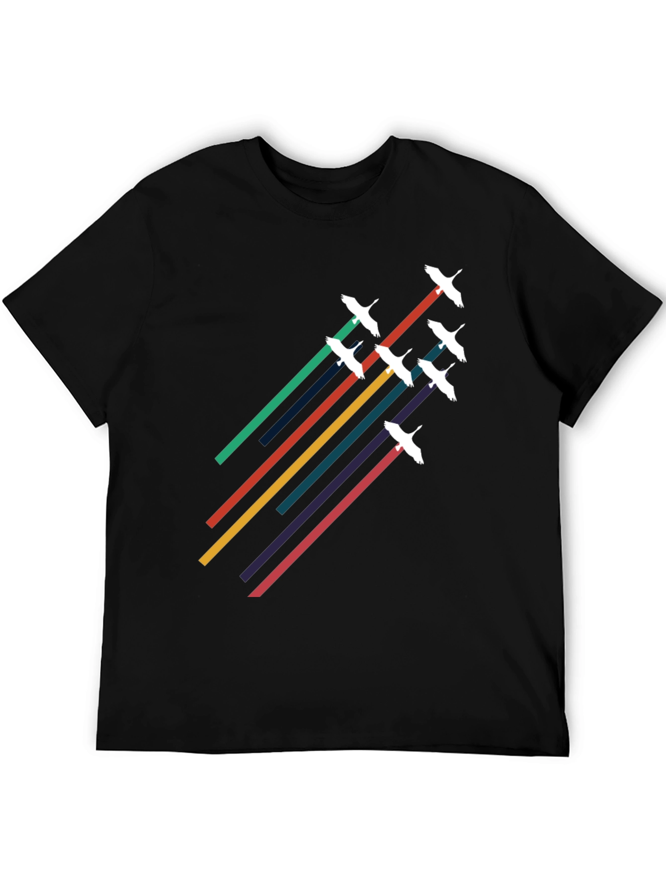 Retro Birds in Flight Graphic Tee