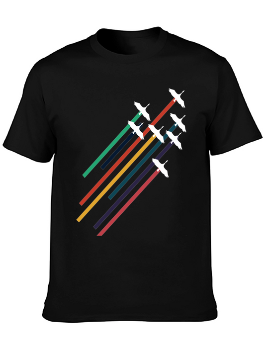 Retro Birds in Flight Graphic Tee