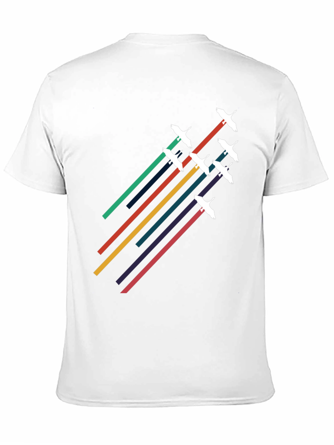 Retro Birds in Flight Graphic Tee