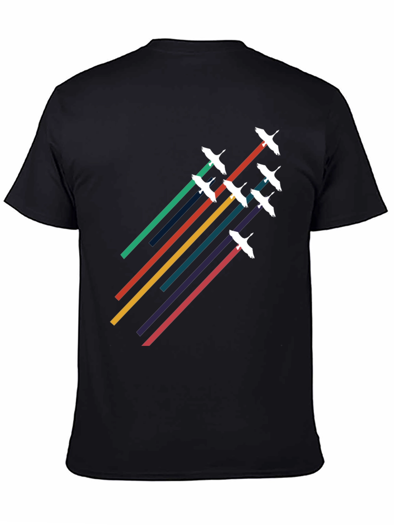 Retro Birds in Flight Graphic Tee