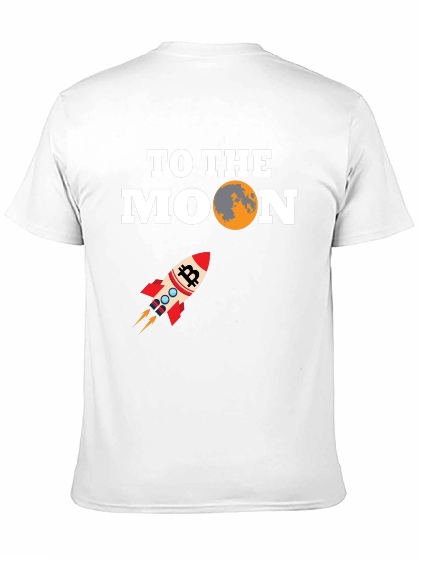 Bitcoin To The Moon Black T-Shirt