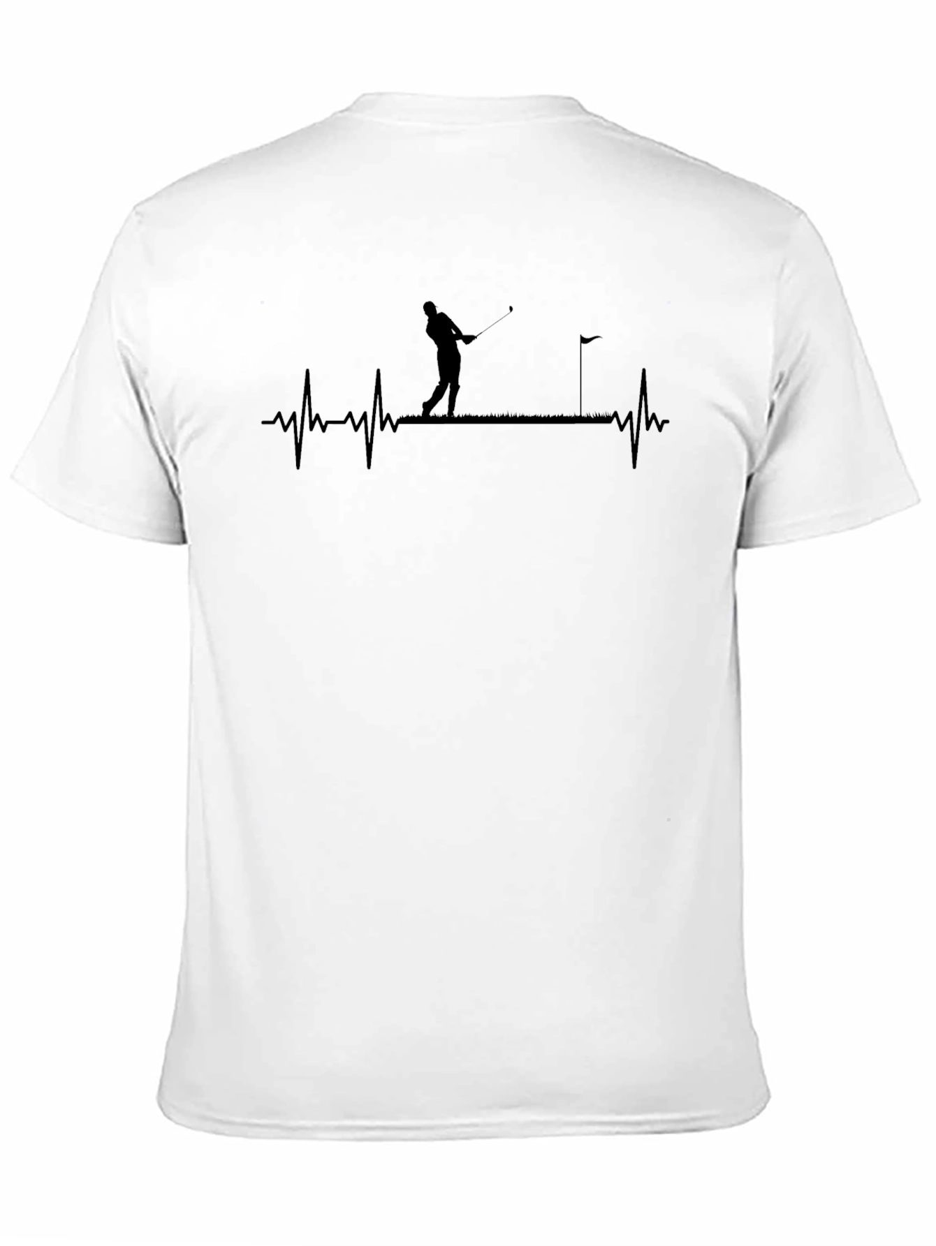 Golfing Heartbeat T-Shirt - Golfer Tee