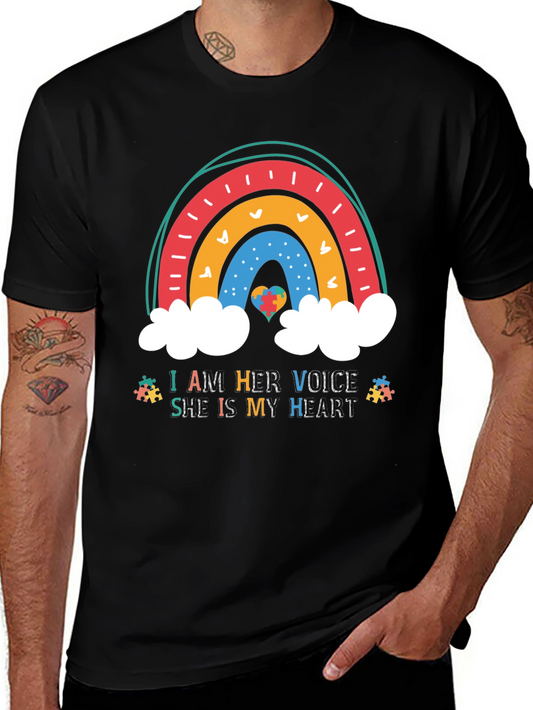Autism Awareness Rainbow Heart T-Shirt