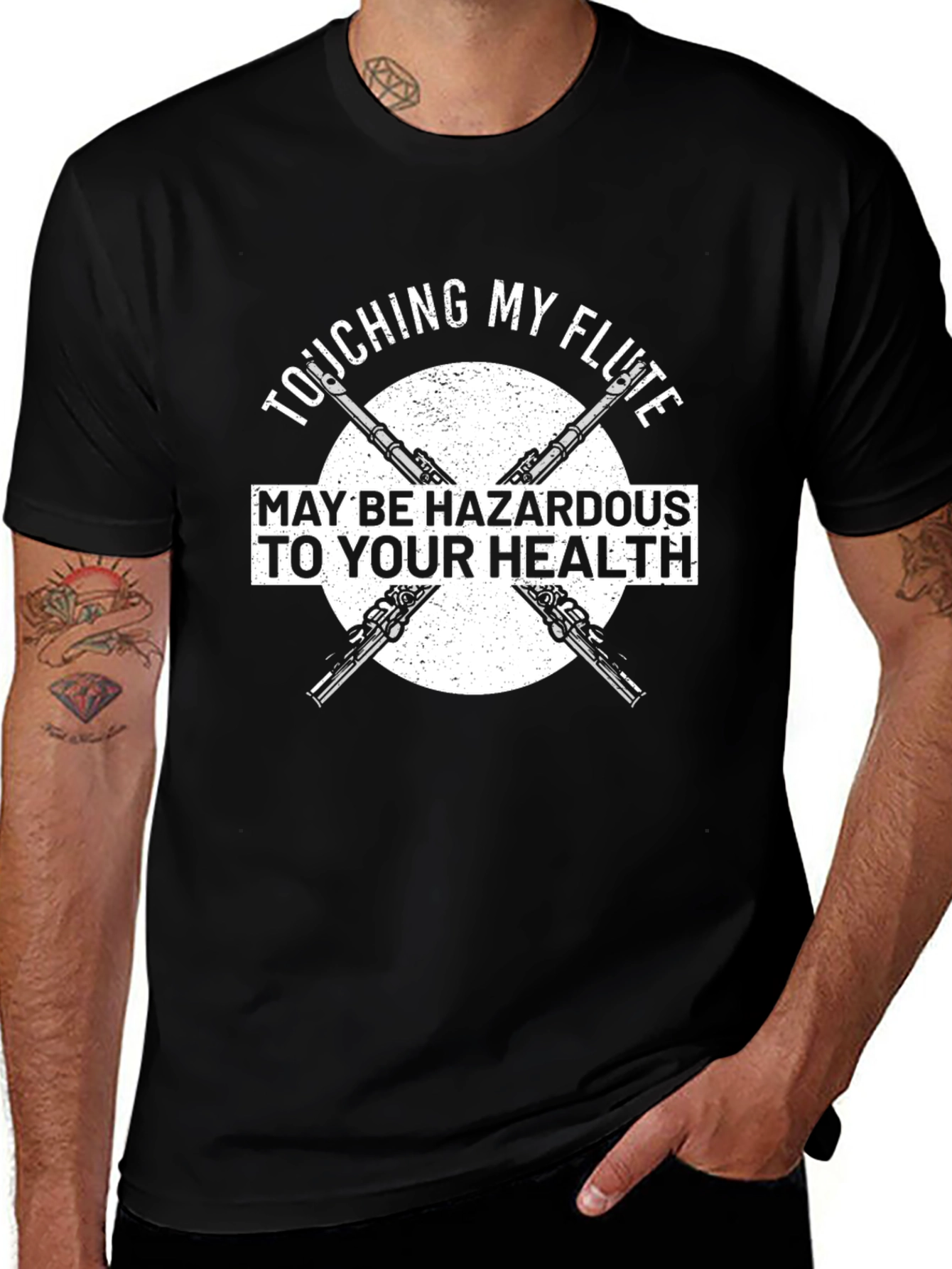 Touching My Flute May Be Hazardous T-Shirt