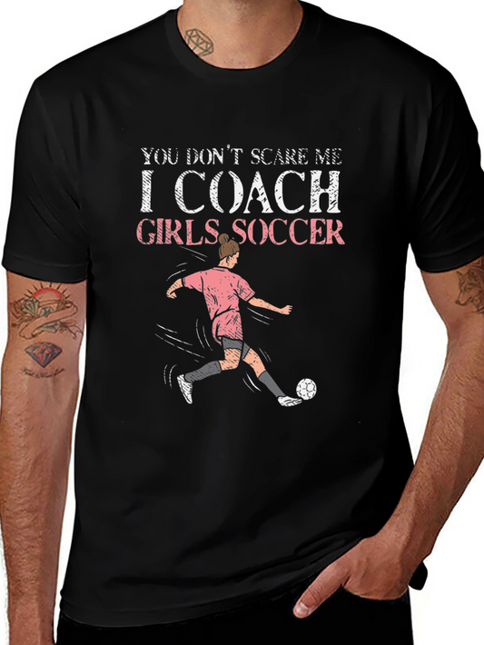 I Coach Girls Soccer Graphic T-Shirt