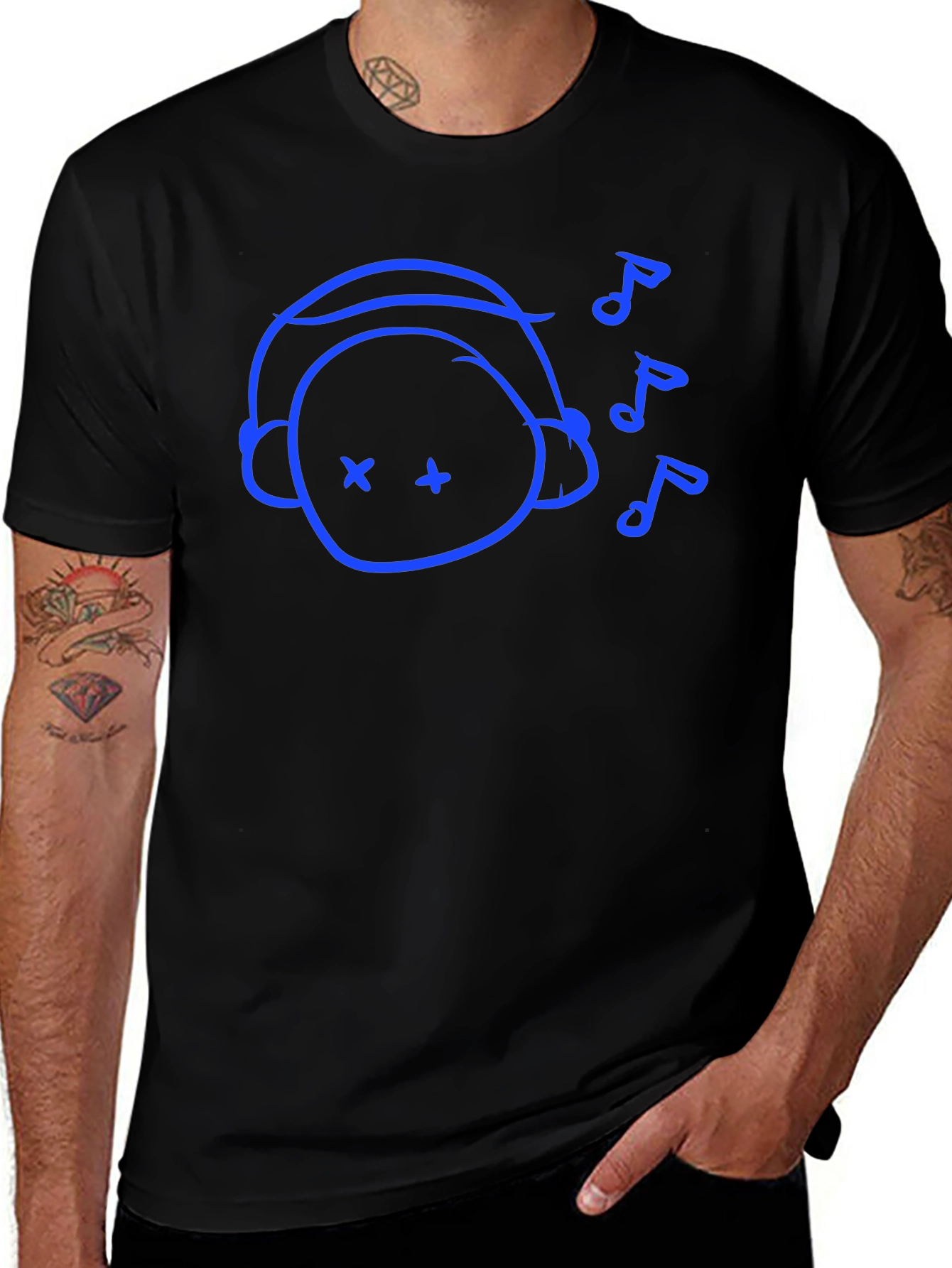 Cool Music Lover Tee - Black
