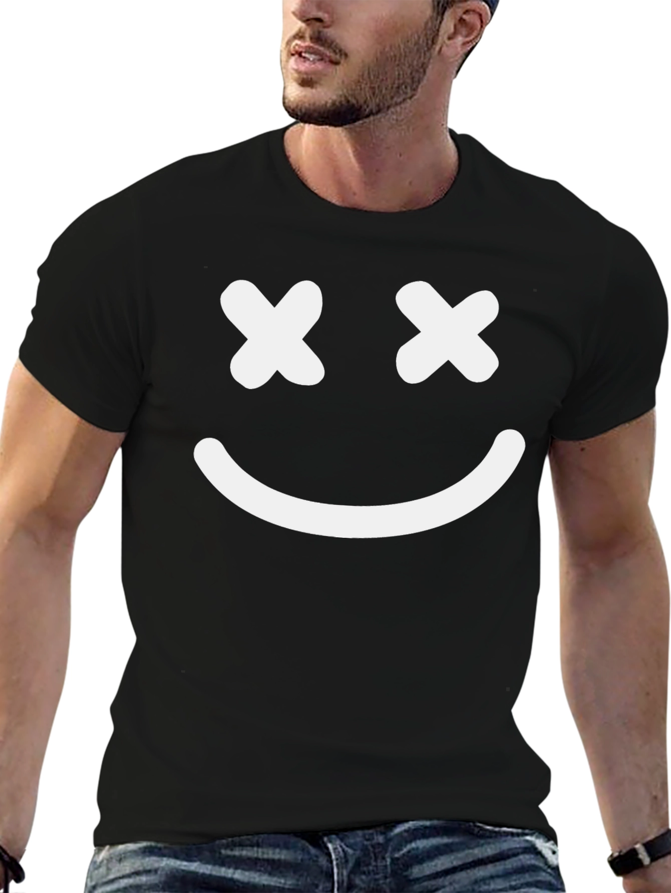 Smiley Face T-Shirt - Soft Cotton Blend