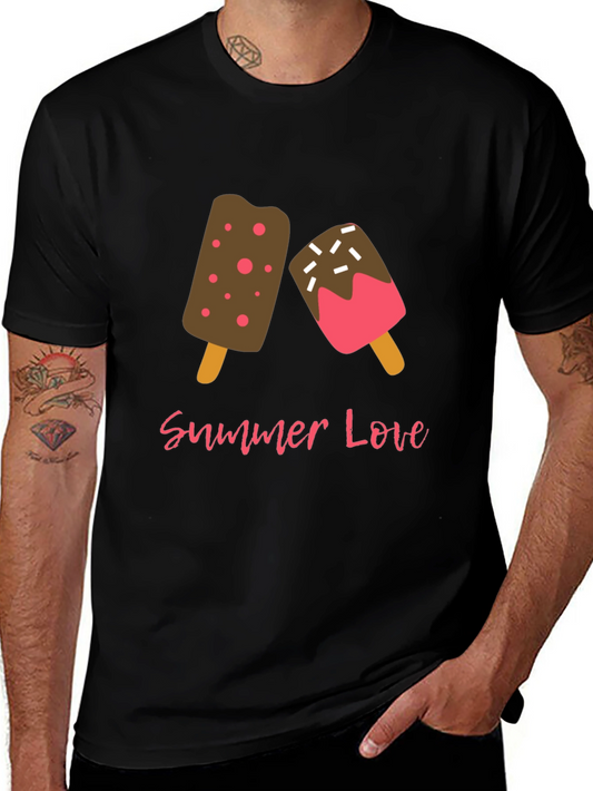 Summer Love Ice Cream Graphic T-Shirt