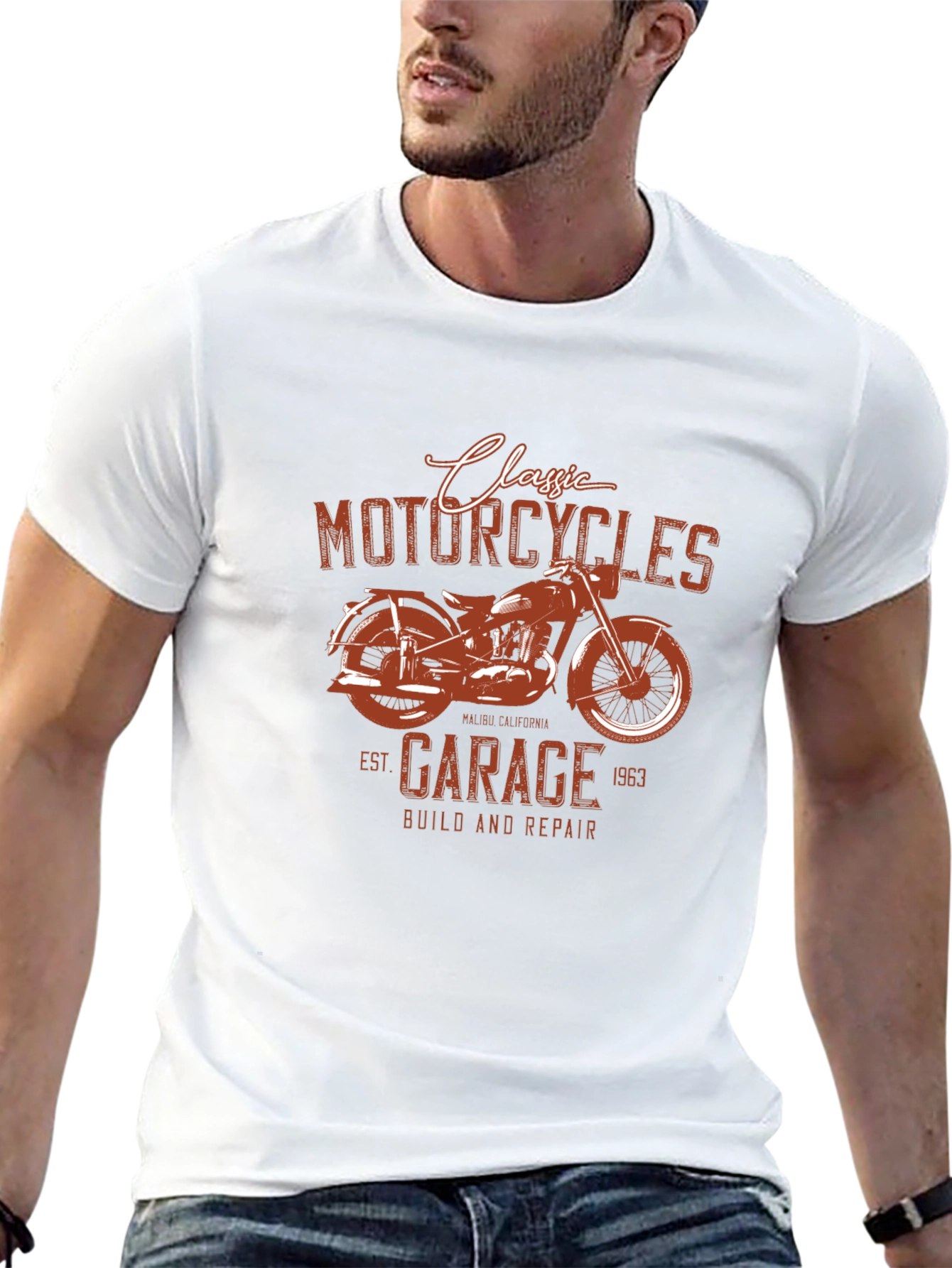 Classic Motorcycle Garage T-Shirt