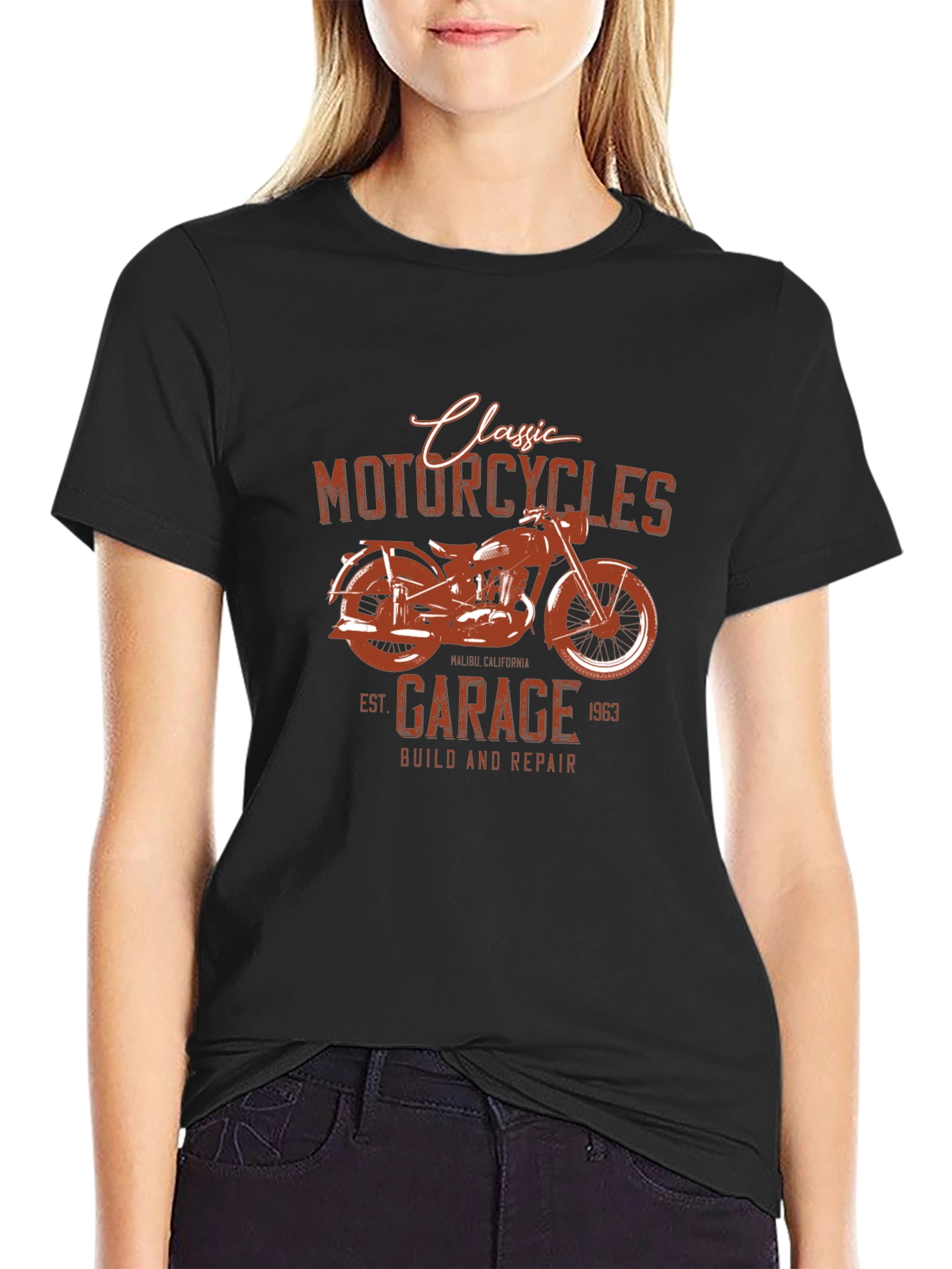 Classic Motorcycle Garage T-Shirt