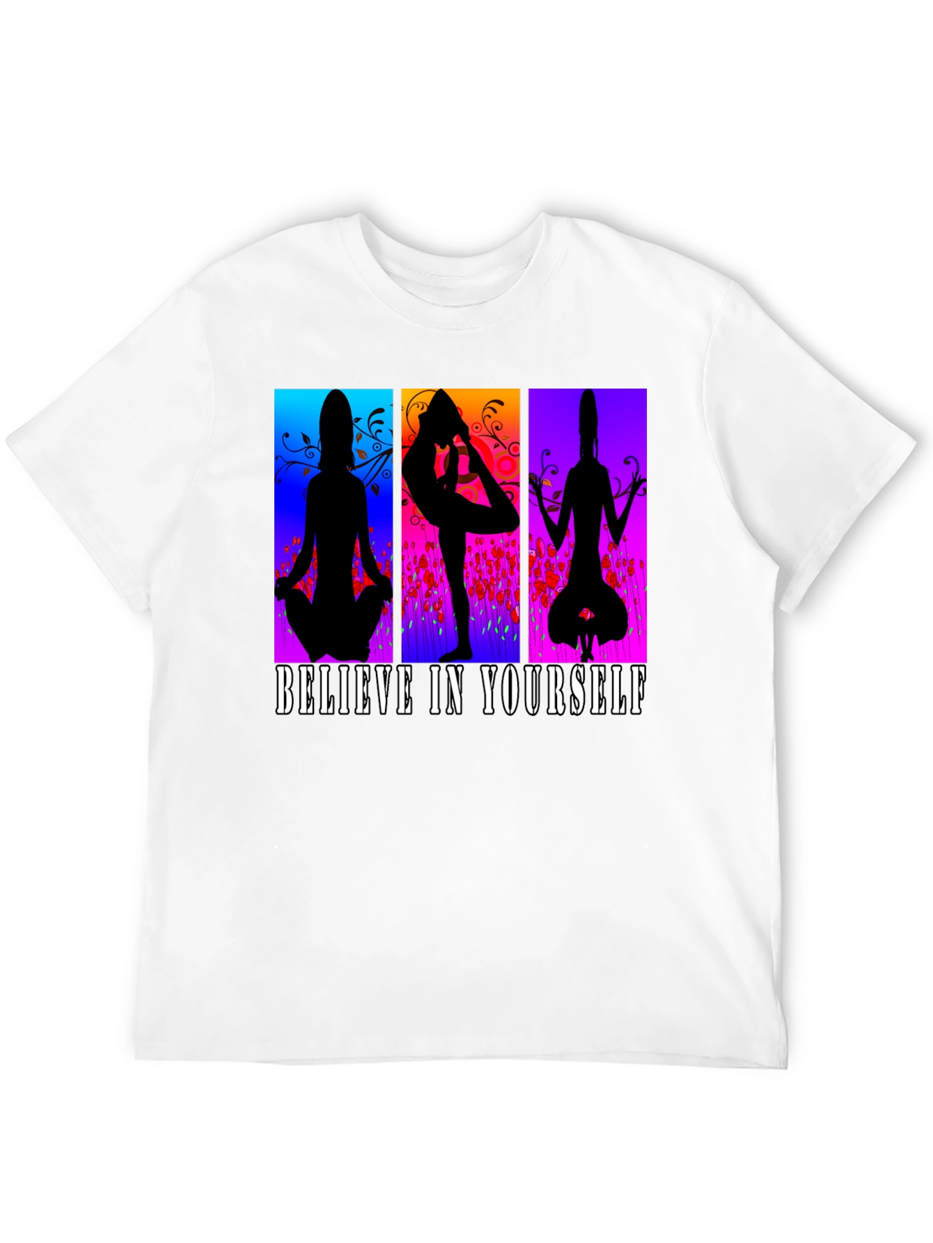 Believe in Yourself Yoga Silhouette T-Shirt