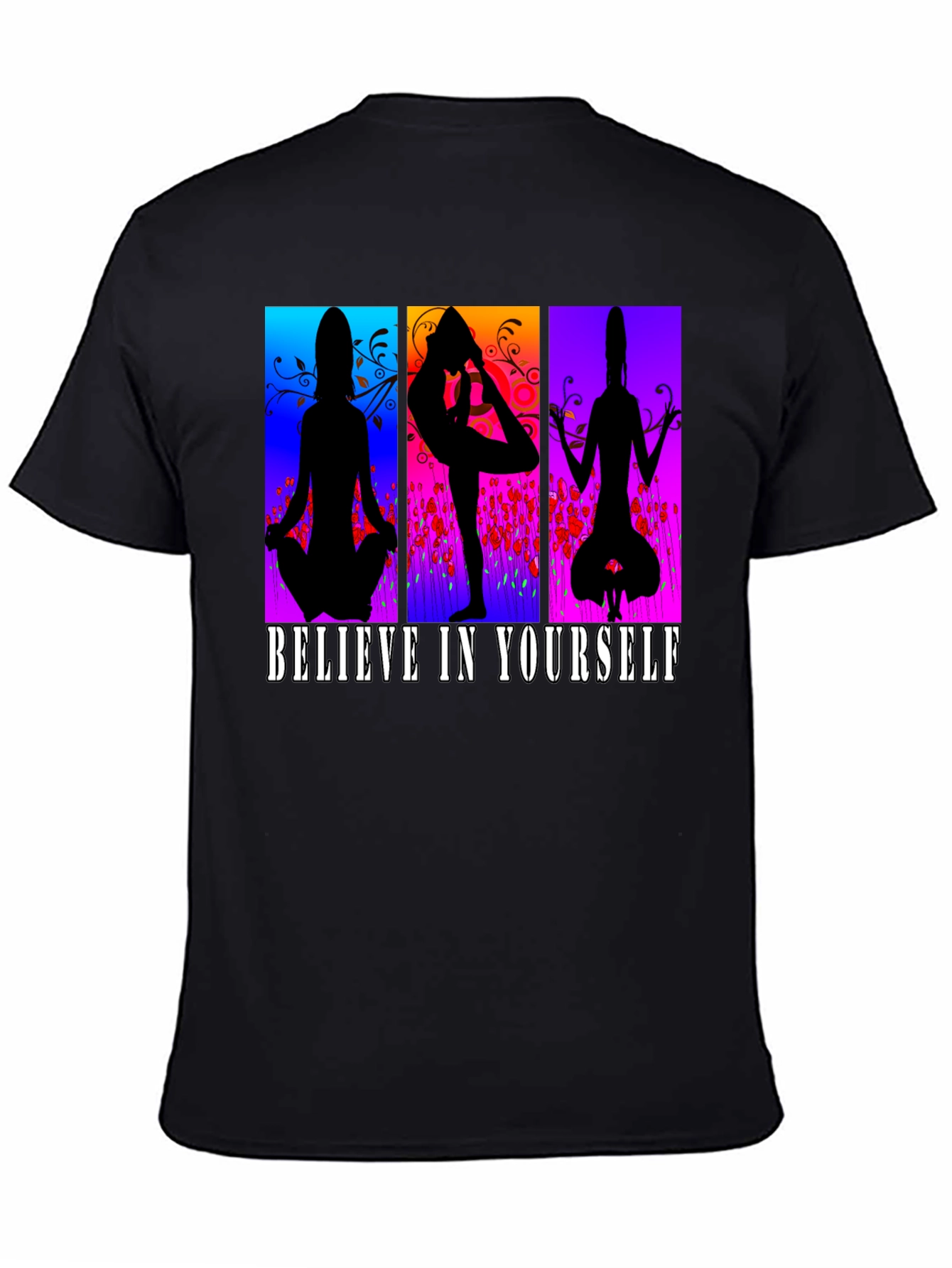 Believe in Yourself Yoga Silhouette T-Shirt