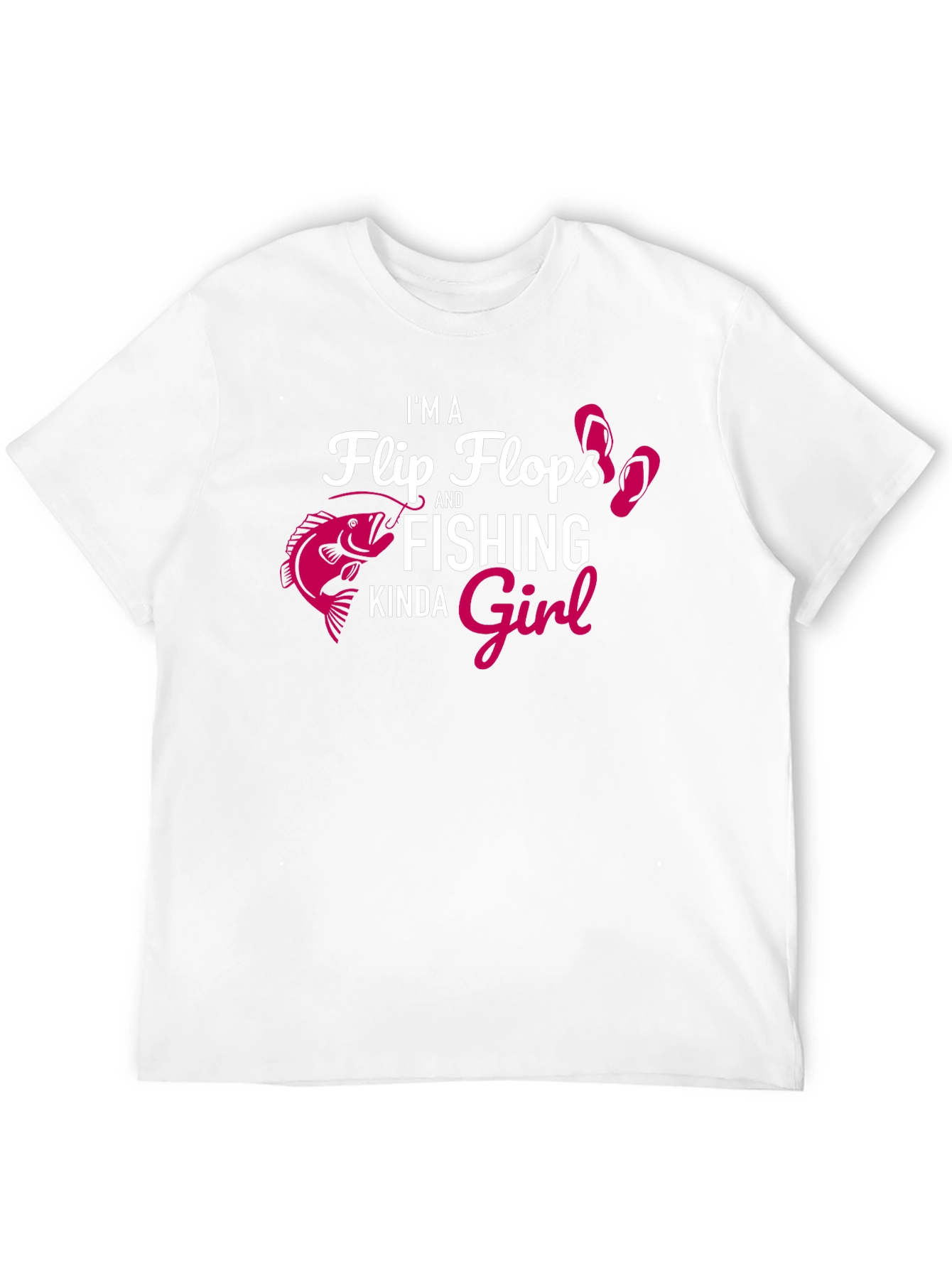 Fishing Girl Graphic Tee - Black