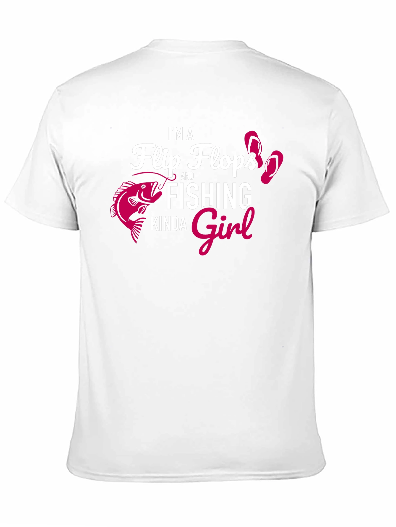 Fishing Girl Graphic Tee - Black