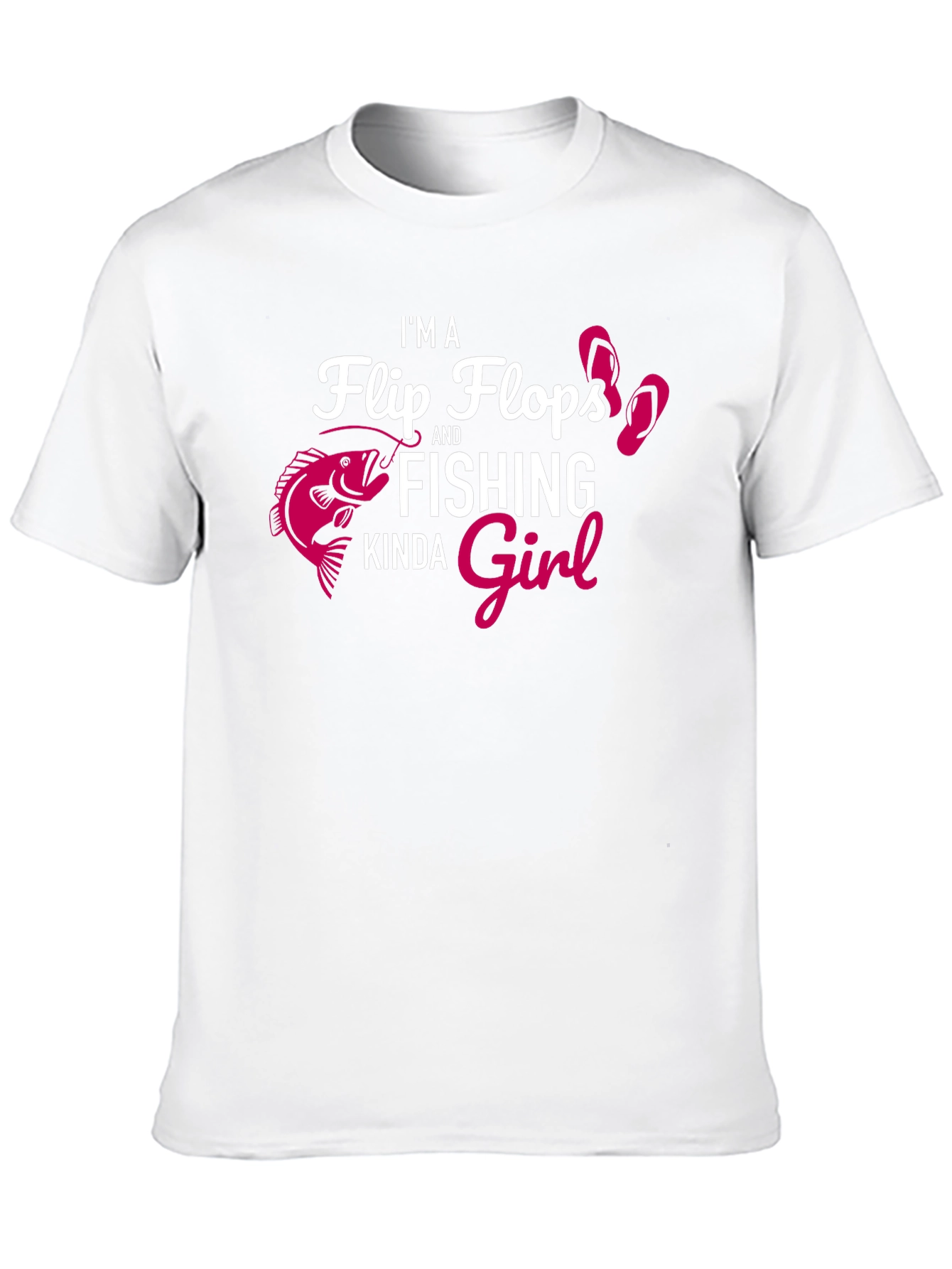 Fishing Girl Graphic Tee - Black