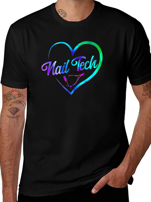 Nail Tech Heart Graphic Tee