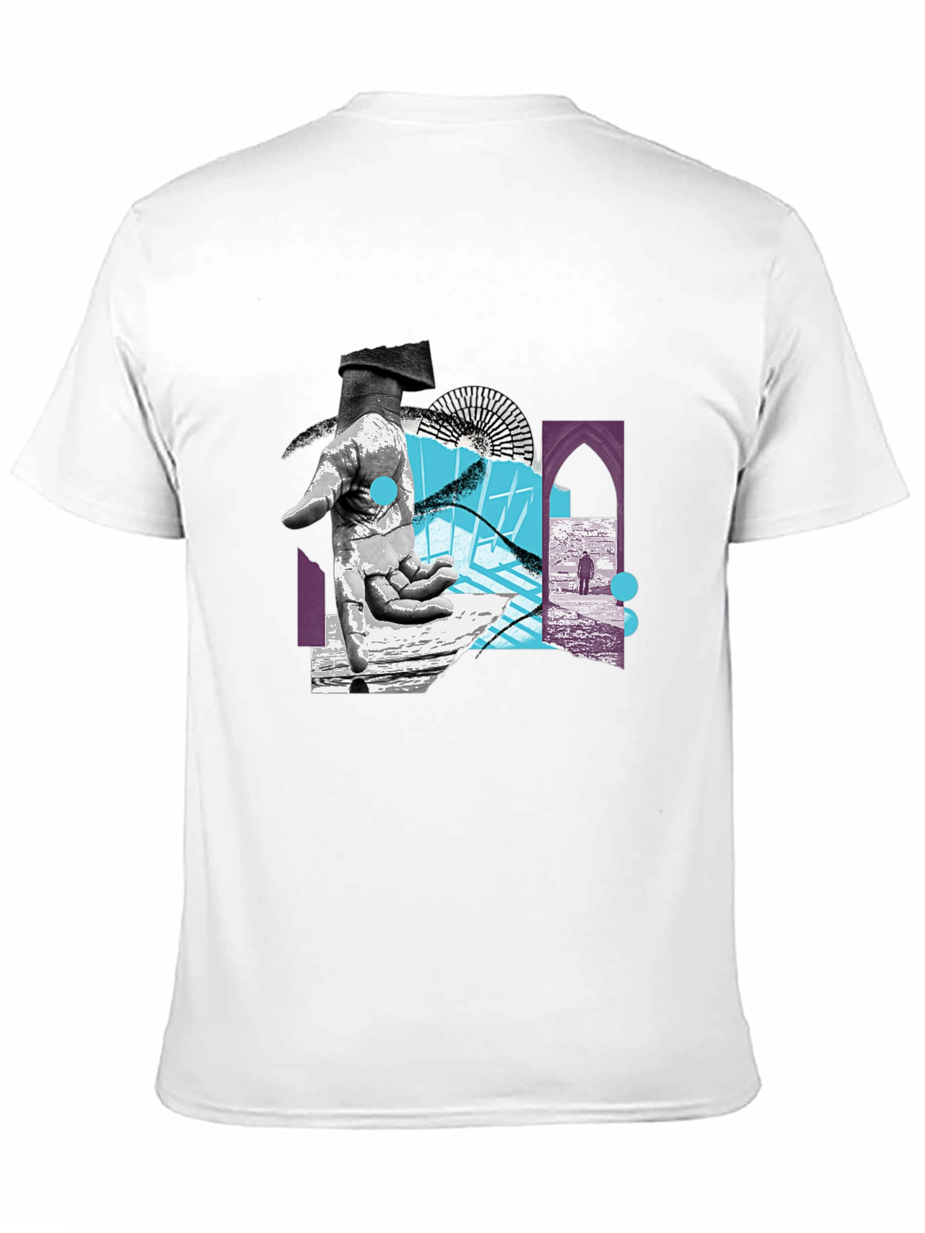 Abstract Graphic Print Black T-Shirt
